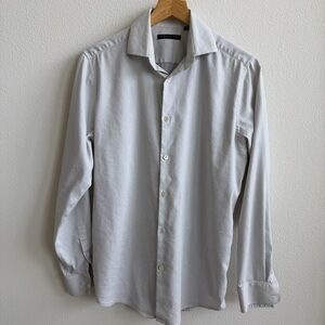 Theory Light Gray Dress Shirt